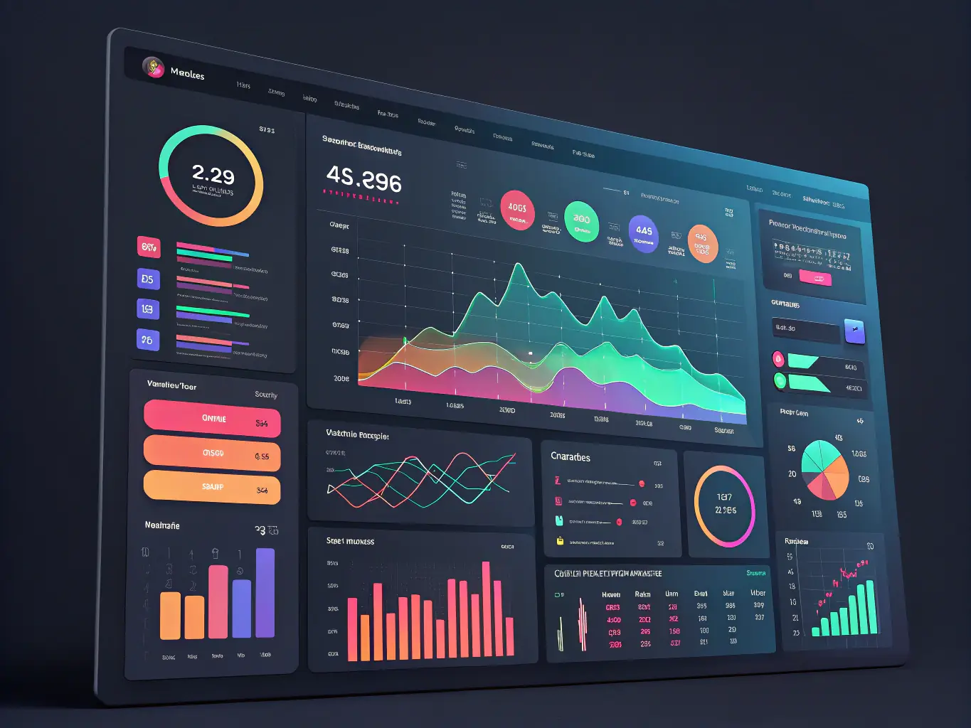A visual representation of Wizie's reporting dashboard, highlighting key metrics and insights into employee learning progress and knowledge retention.