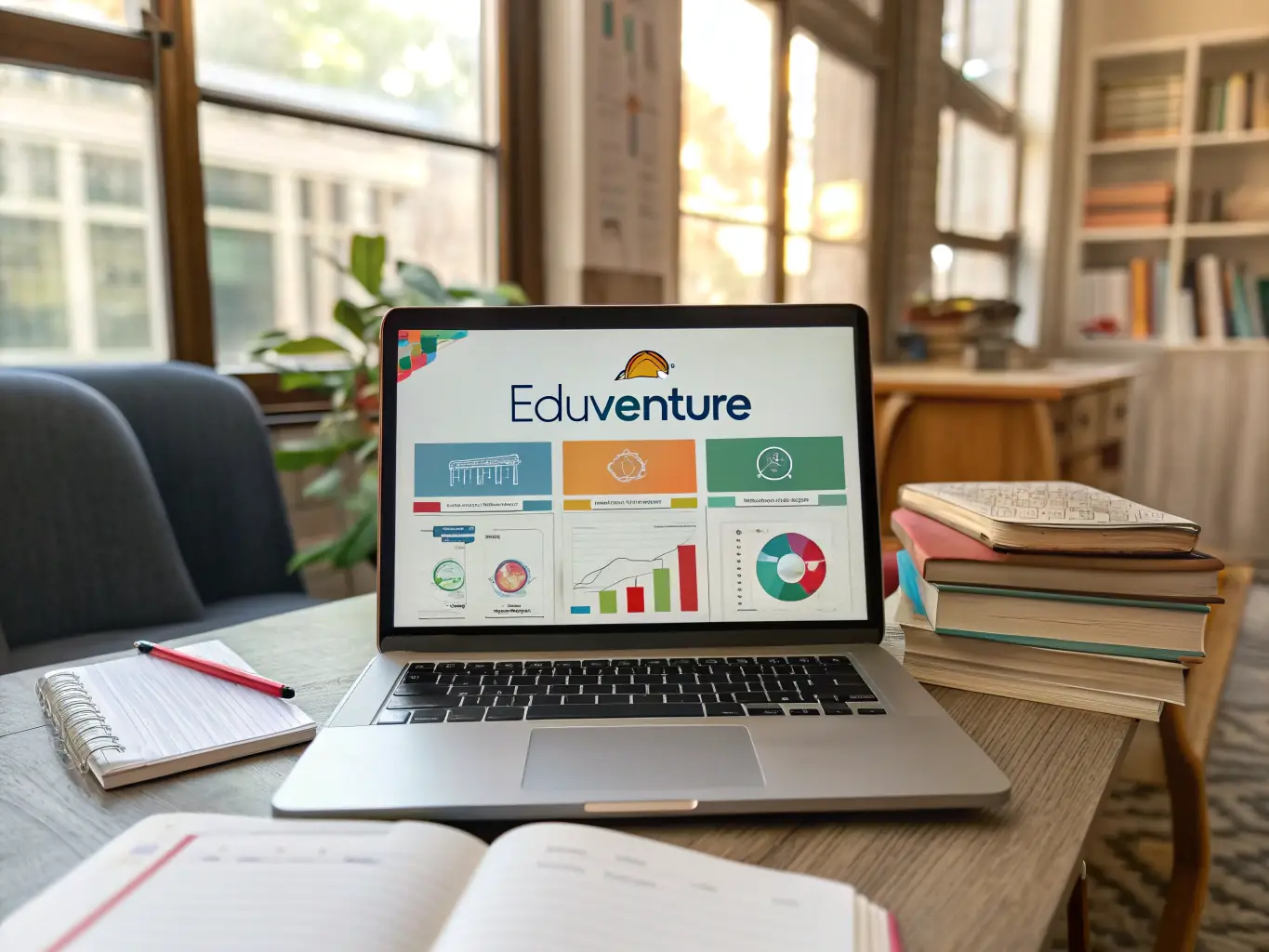 An image depicting a user interface of Wizie's platform, showcasing interactive learning modules and real-time progress tracking.